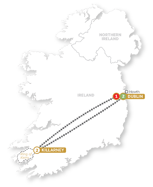 Ireland's Local Charm and Ancient Culture Map