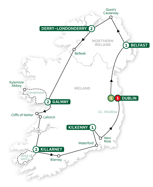 Brendan-Vacations-2023-Map-IrishExperience
