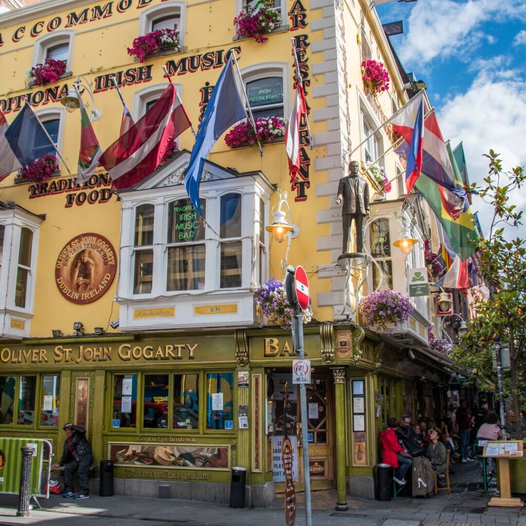 Colorful bar front in Dublin, Ireland