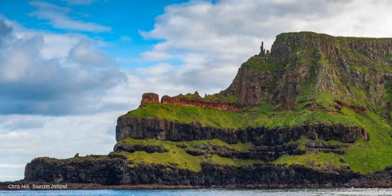 Cliffs of Ireland on a cloudy day