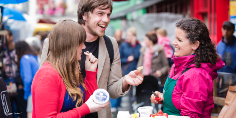 Travellers on Galway food tour