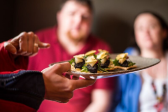 Plate of canapes