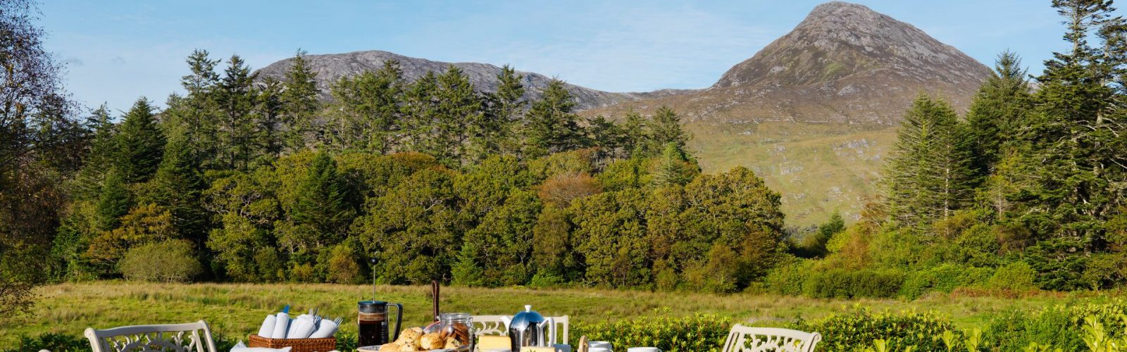 Views from the Ballynahinch Castle Terrace
