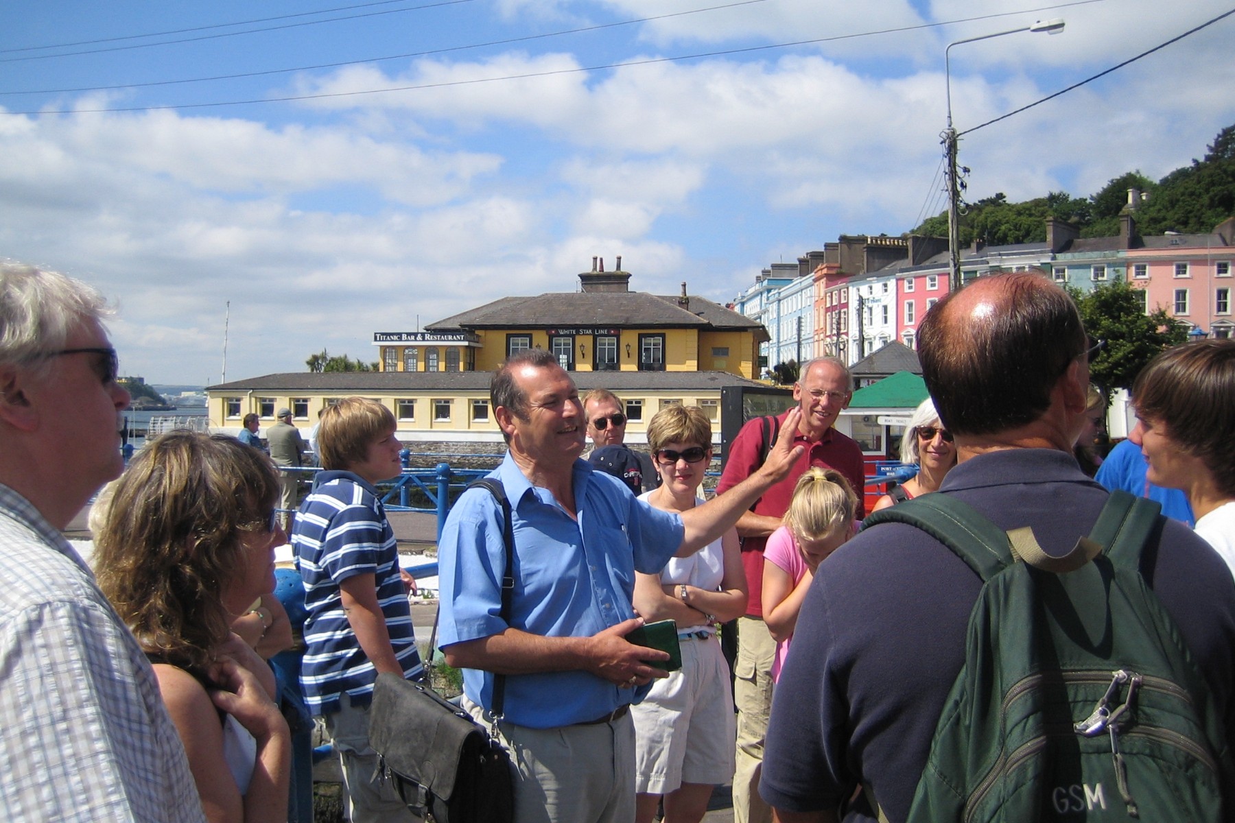 Michael Martin leading the Titanic trail