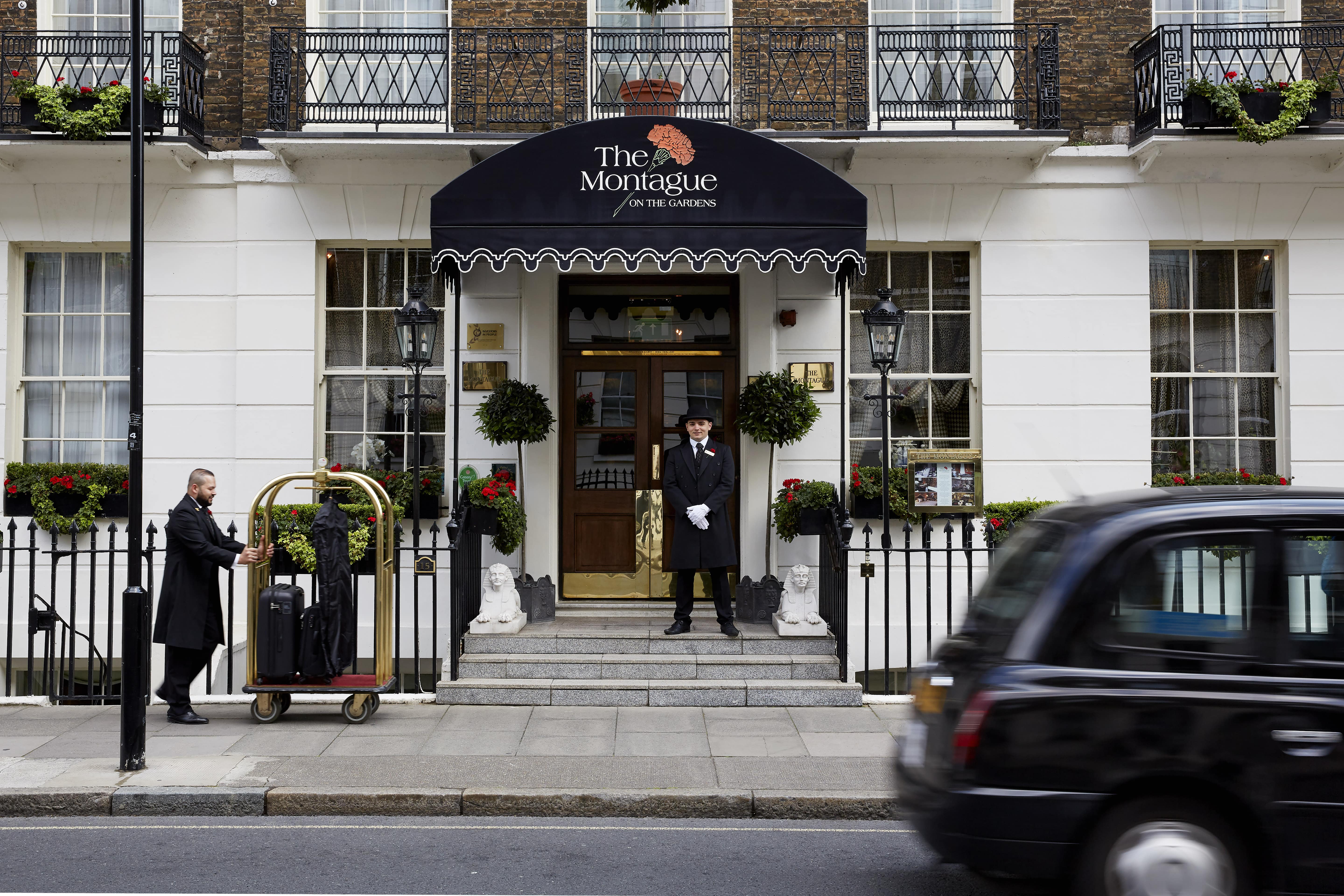 Exterior of The Montague on The Gardens hotel in London