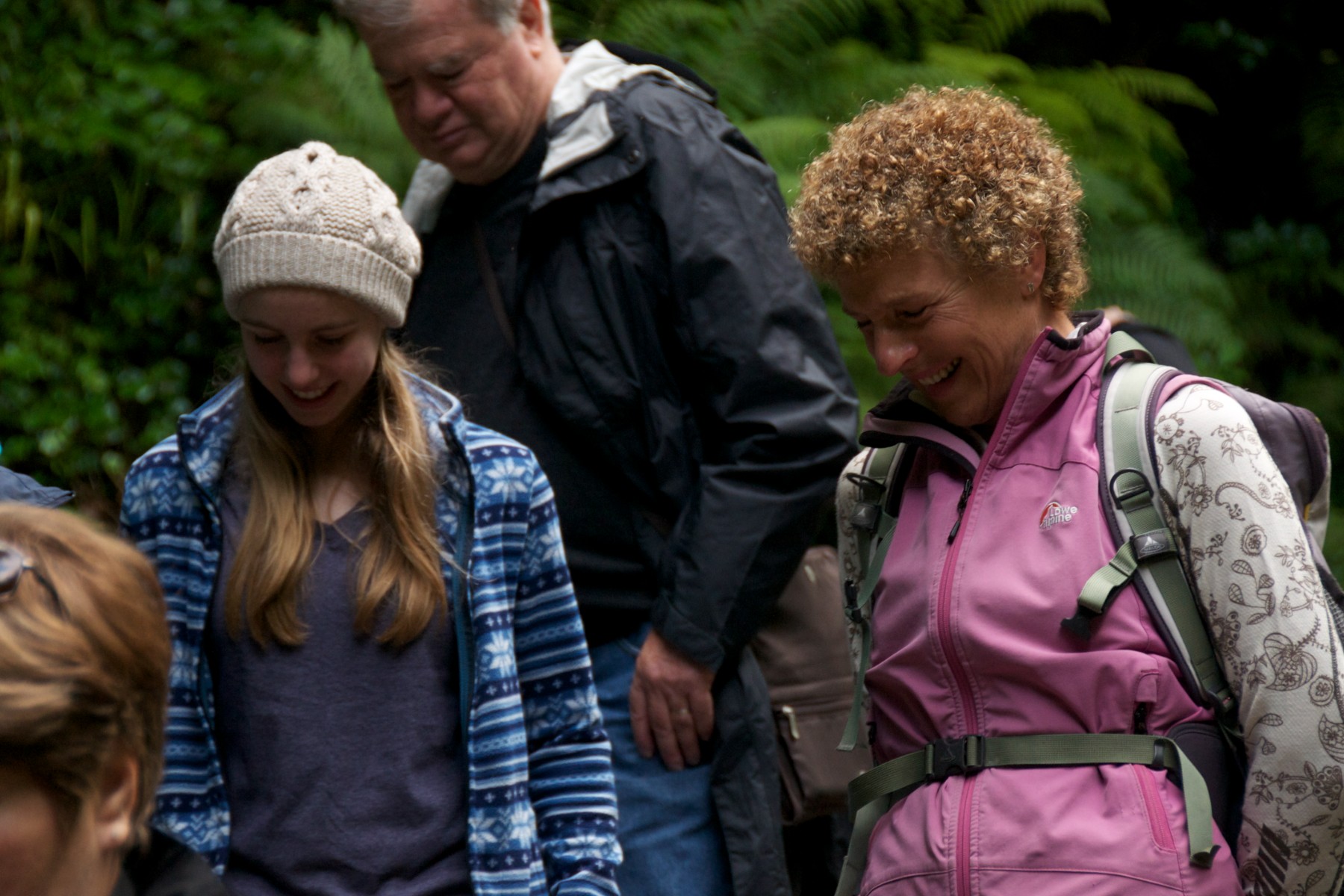 Two ladies and a man on a walking tour in Dingle
