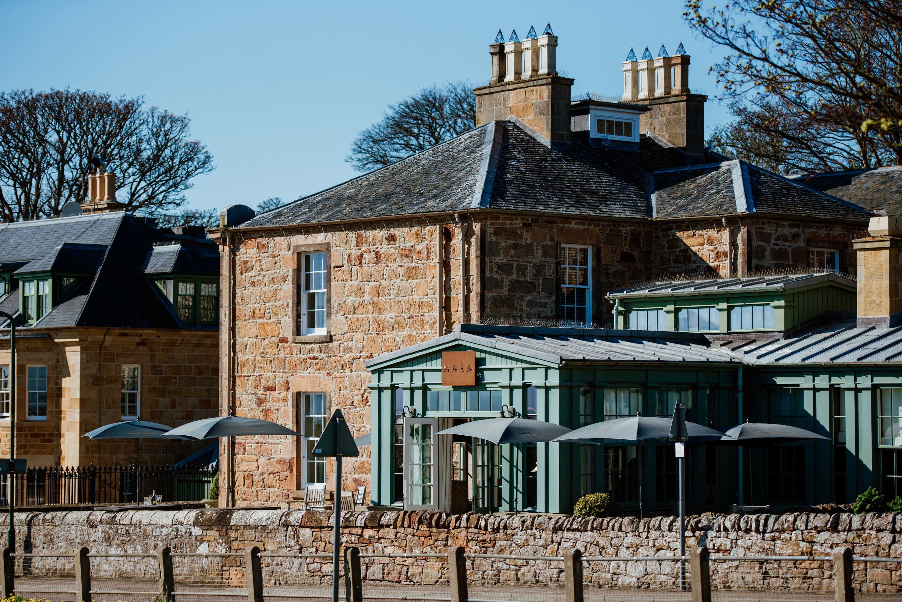 Exterior of Links House Dornoch in Scotland