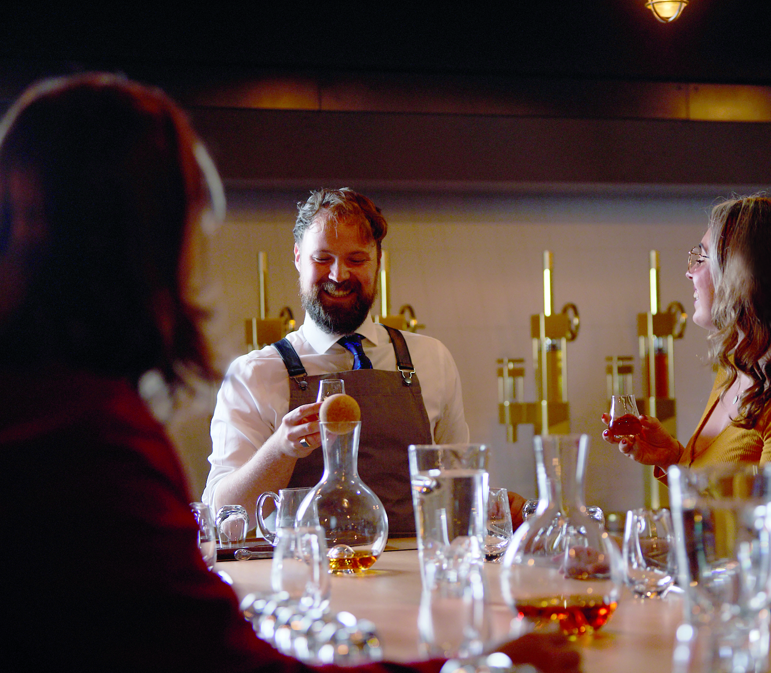 The connoisseur level Whisky Maker's Cellar at Johnnie Walker in Edinburgh, Scotland