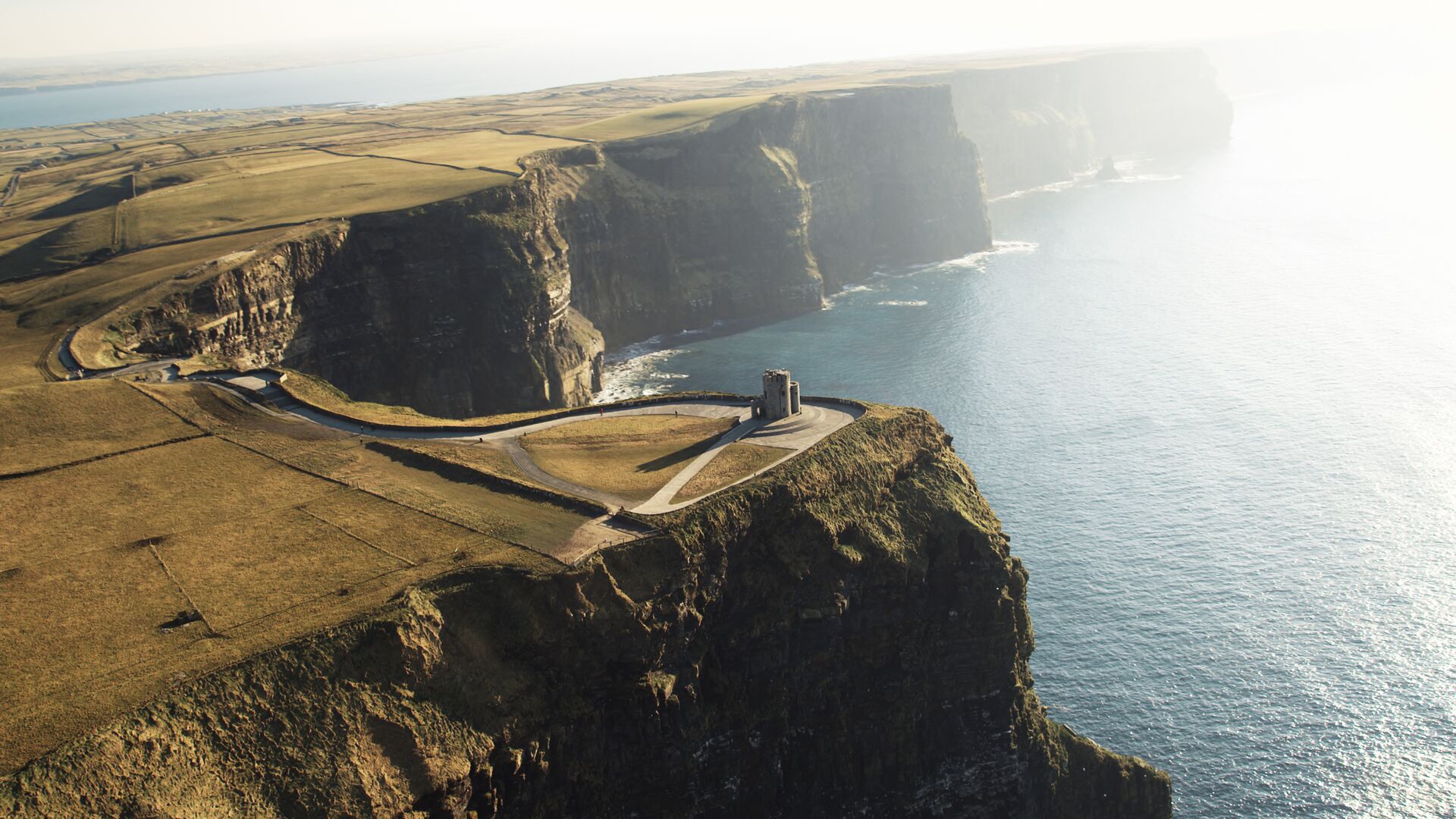 Large Cliffs Of Moher At Irish Coast Overlooking The Atlantic Ocean 465135376