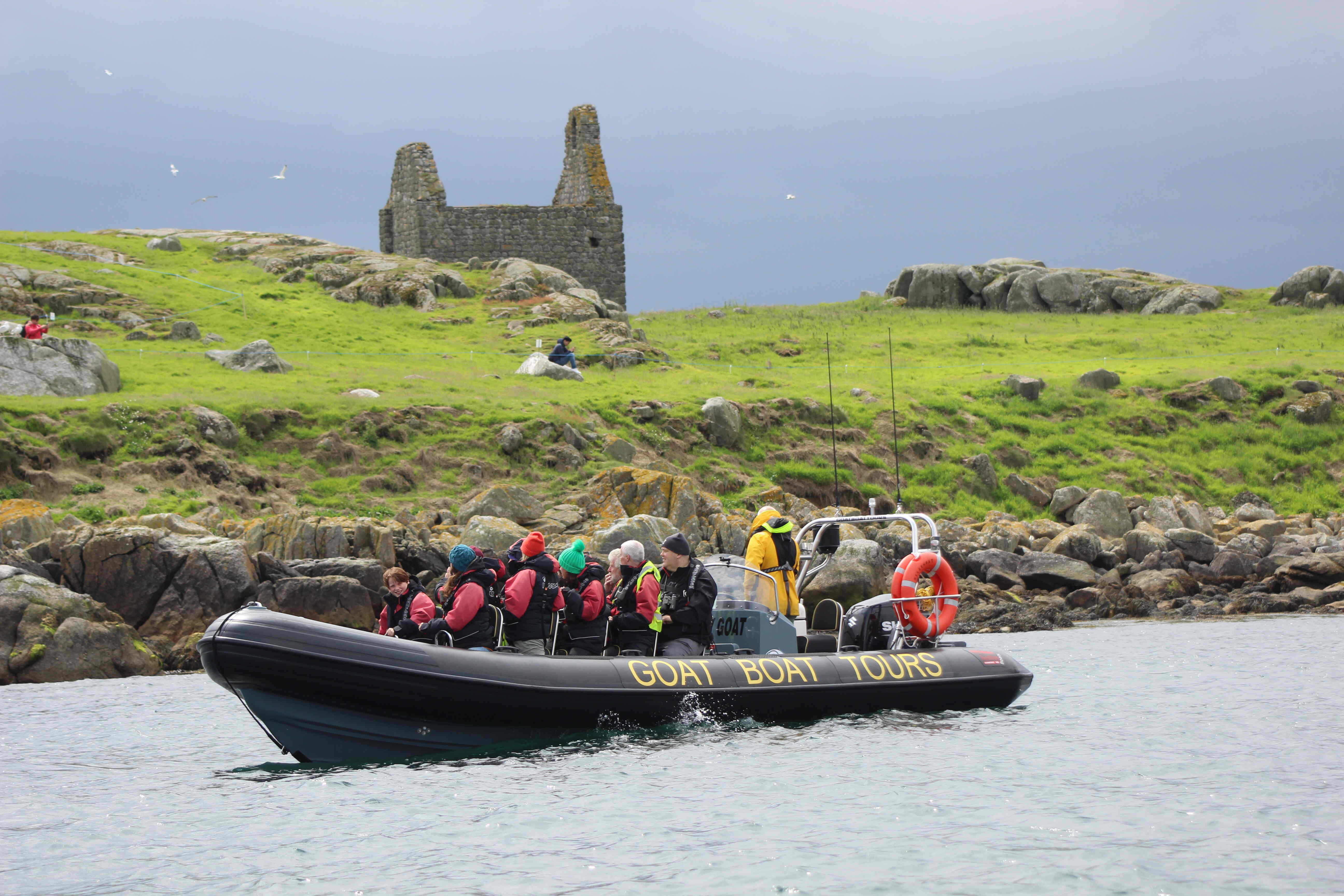 Tourists on a boat