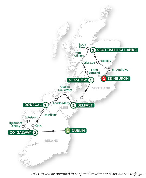 Brendan-Vacations-2021-Map-HighlightsofIrelandandScotland