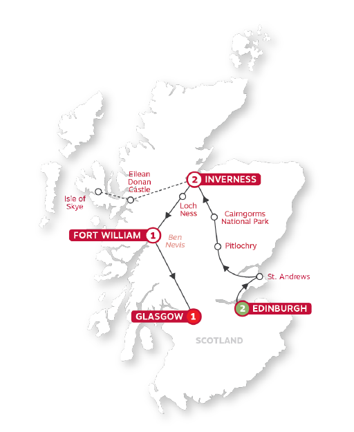 Scottish Icons Map