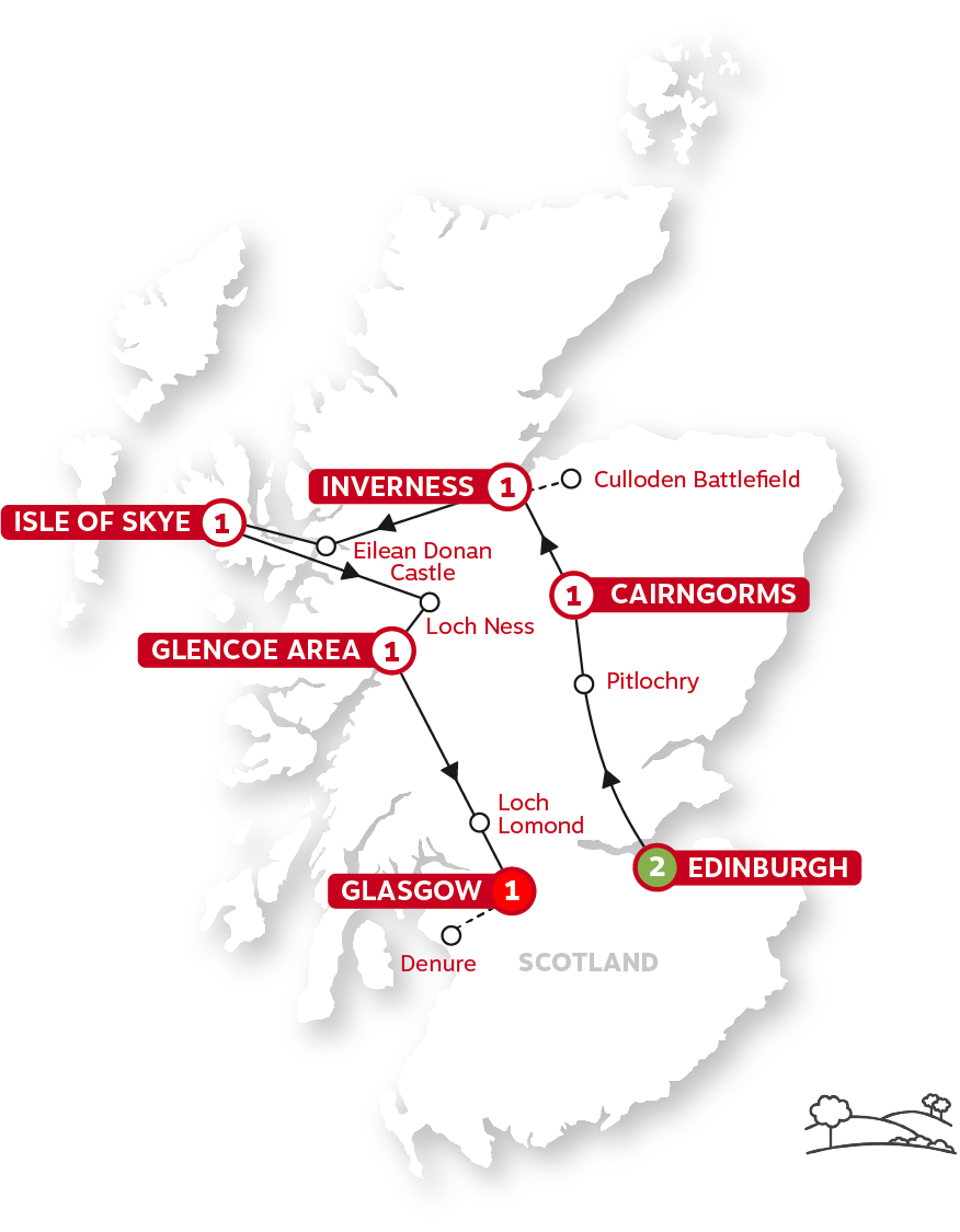 Outland Adventure in Scotland Map