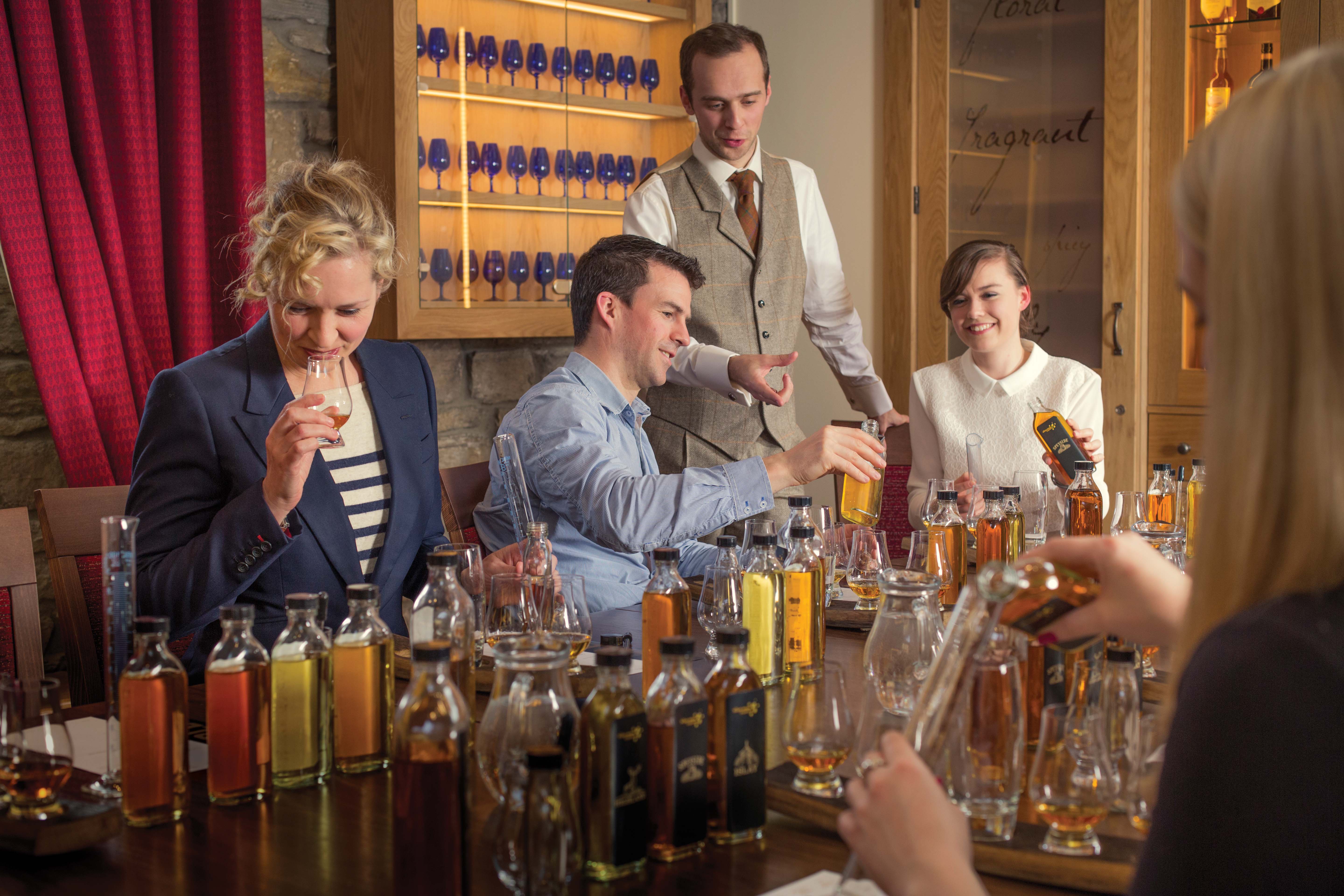 Guests blend their own whisky on their Celtic vacation