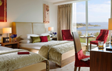 Hodson Bay Hotel bedroom in Ireland