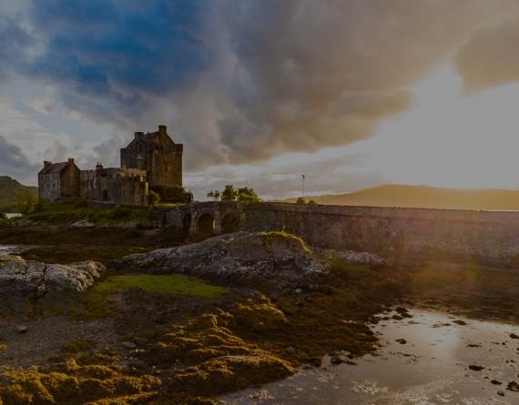 Eilean Donan Castle in Isle of Skye, Scotland