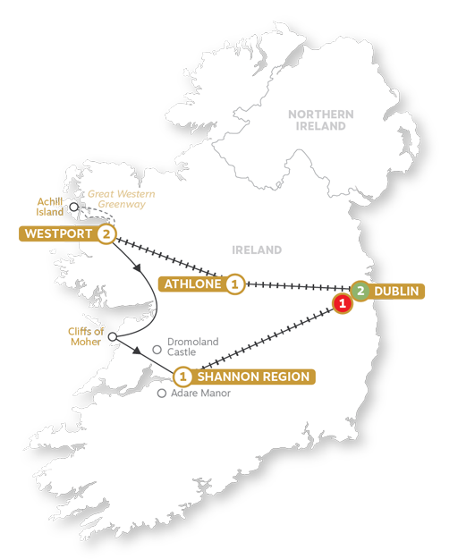 Ireland's Heart and Soul Locally Hosted Rail Tour