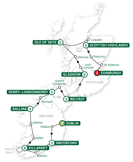 Brendan-Vacations-2023-Map-BestofIrelandandScotland