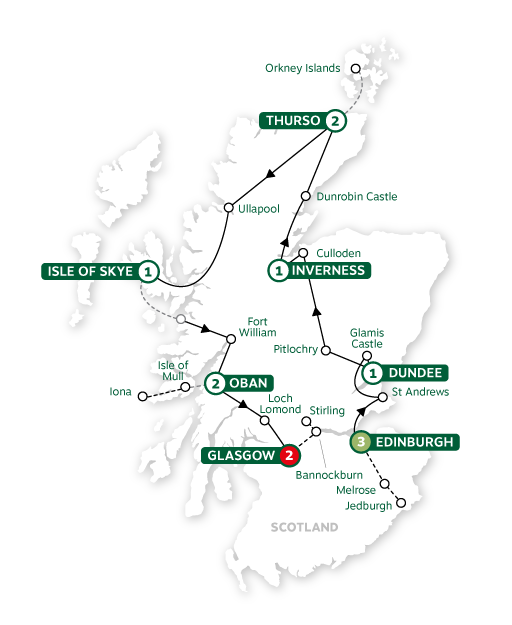 Brendan-Vacations-2023-Map-ScotlandsHighlandsIslandsandCities