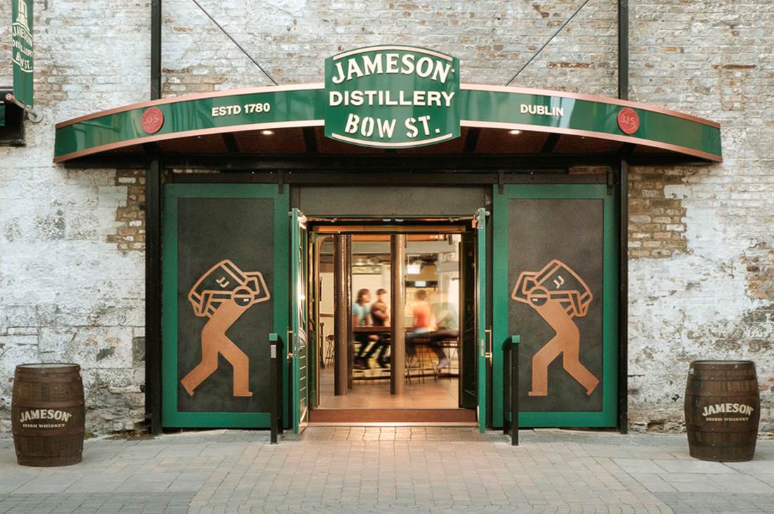 The entrance to Jameson's distillerry bow street