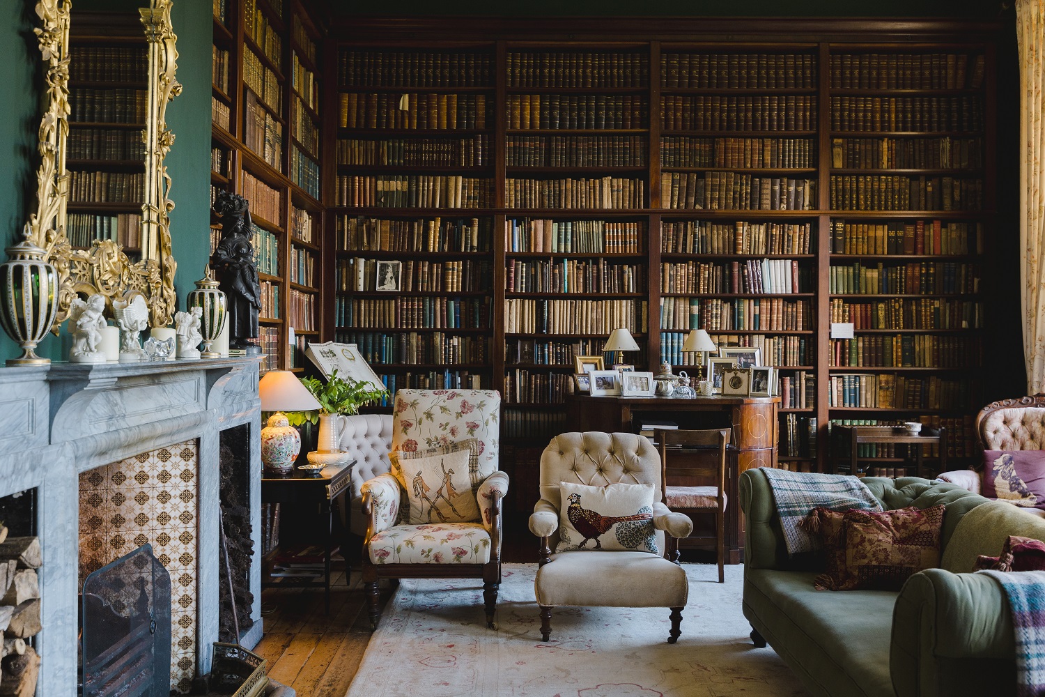 Library room at Clonalis House