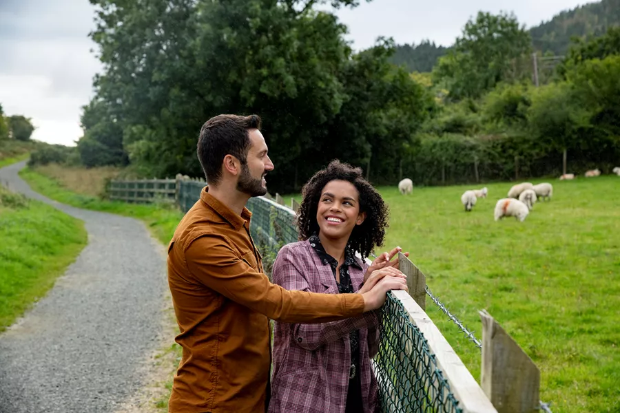 Couple Enjoying Omeath Carlingford Greenway