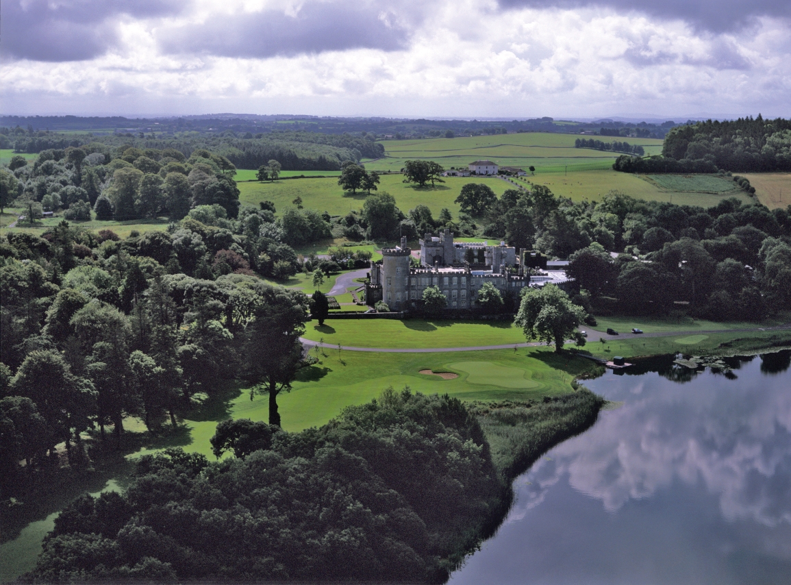 Aerial view of Dromoland Castle
