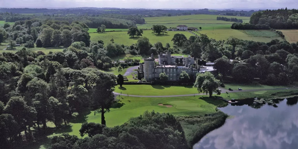 Aerial view of Dromoland Castle