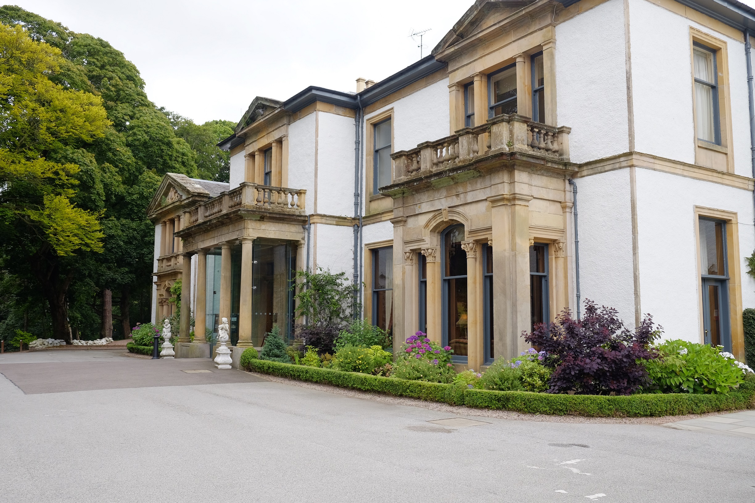 Exterior of Macdonald Norwood Hall Hotel in Aberdeen, Scotland