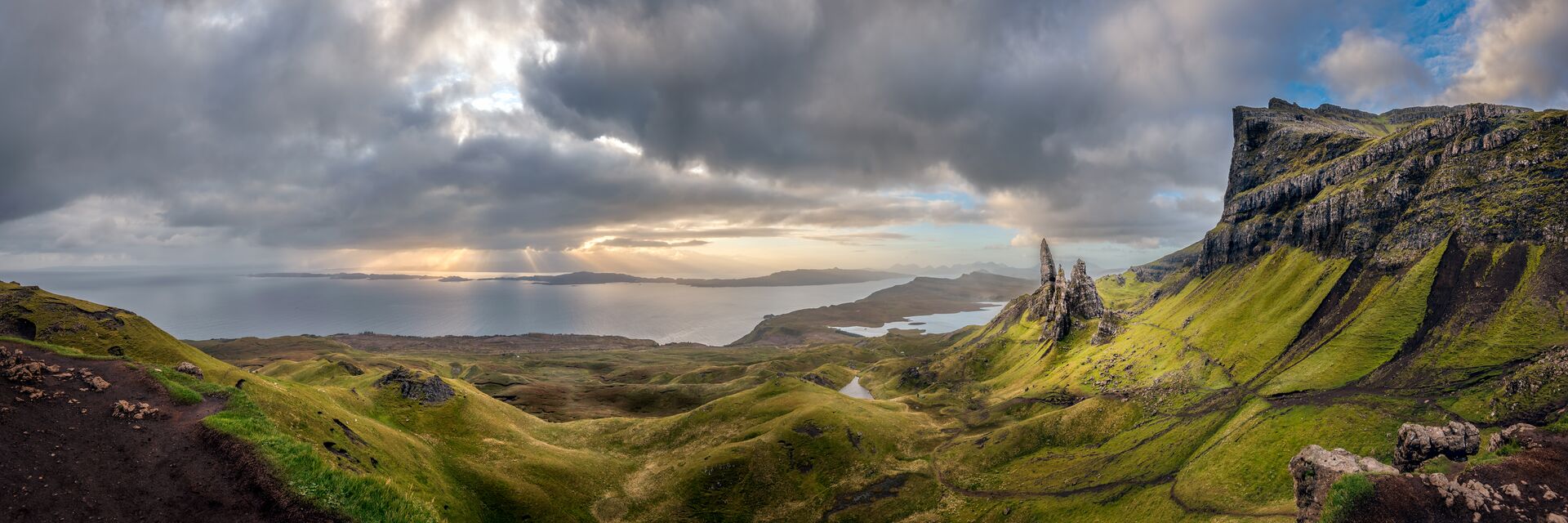 Large Dawn Light At The Old Man Of Storr, Isle Of Skye 1180341419