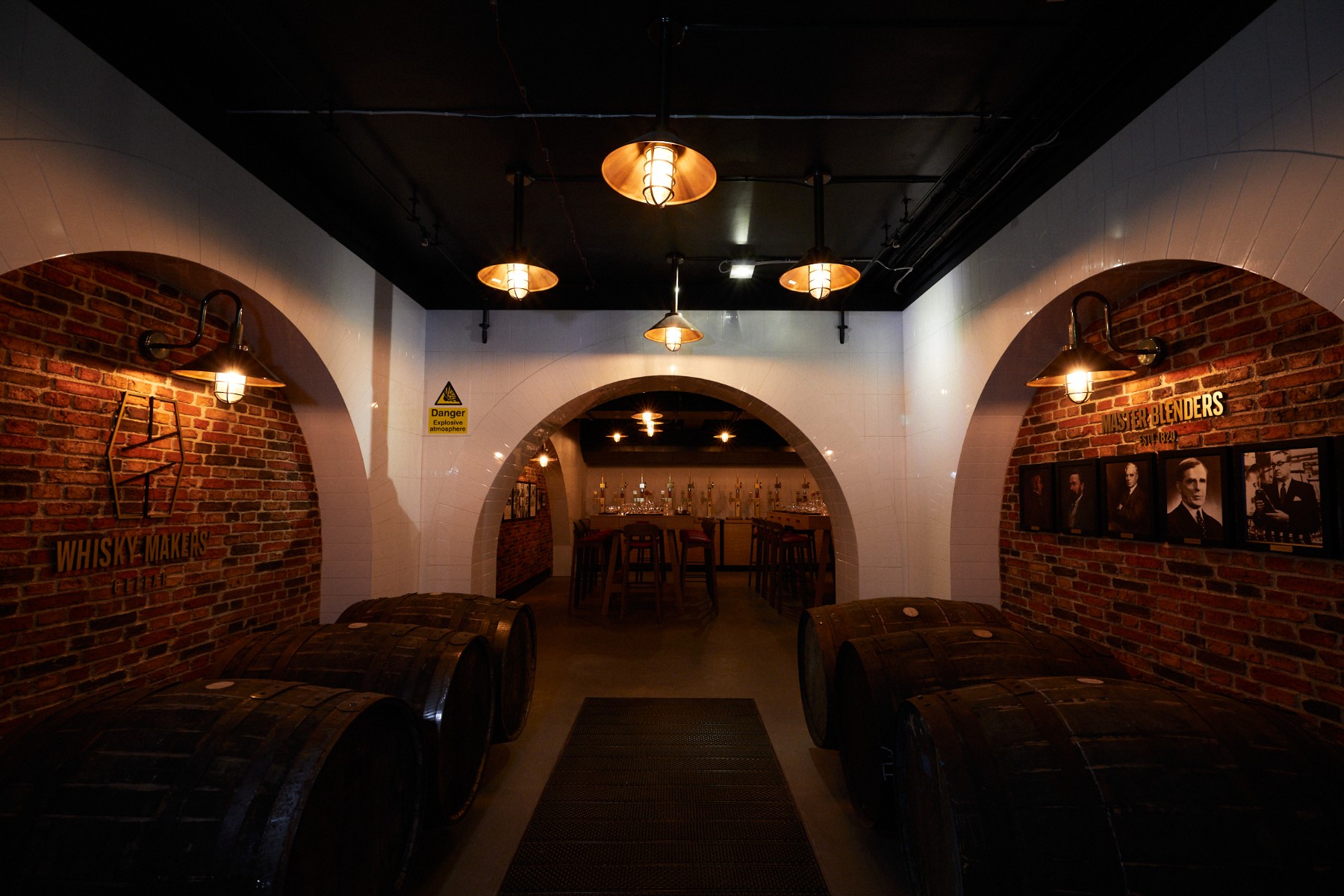 Inside the cellar inside Johnnie Walker distillery