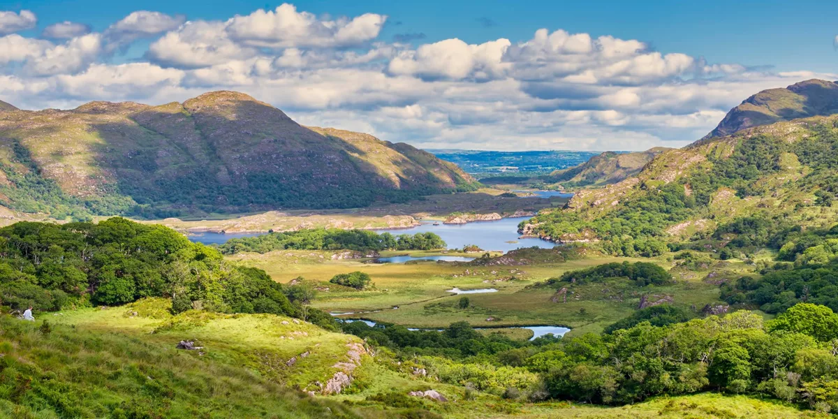 Website Banner Scenic View Of Landscape And Mountains Against Sky,Ring Of Kerry,Ireland 1298722840