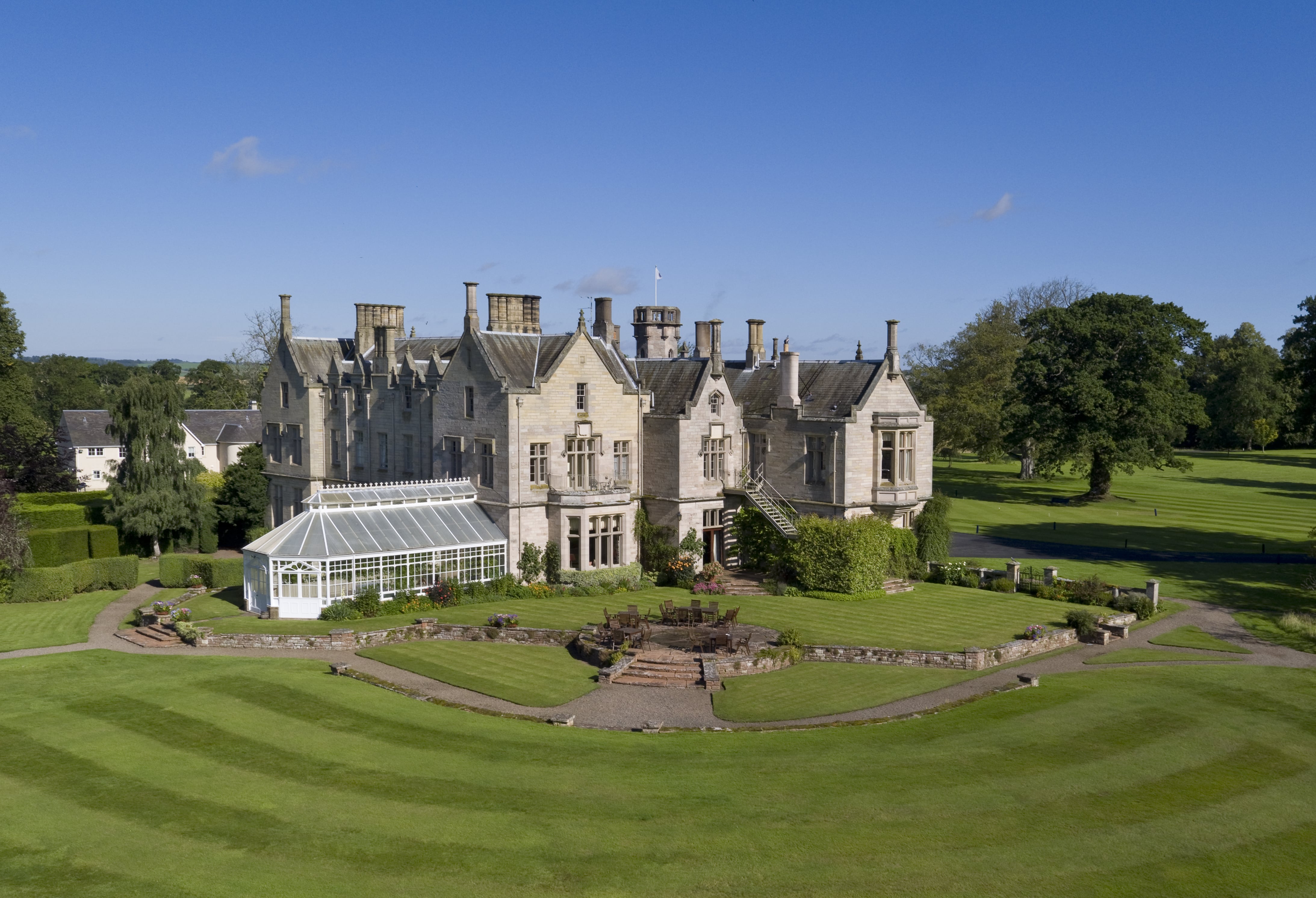 Exterior of SCHLOSS Roxburghe in Scotland
