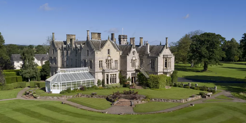 Exterior of SCHLOSS Roxburghe in Scotland