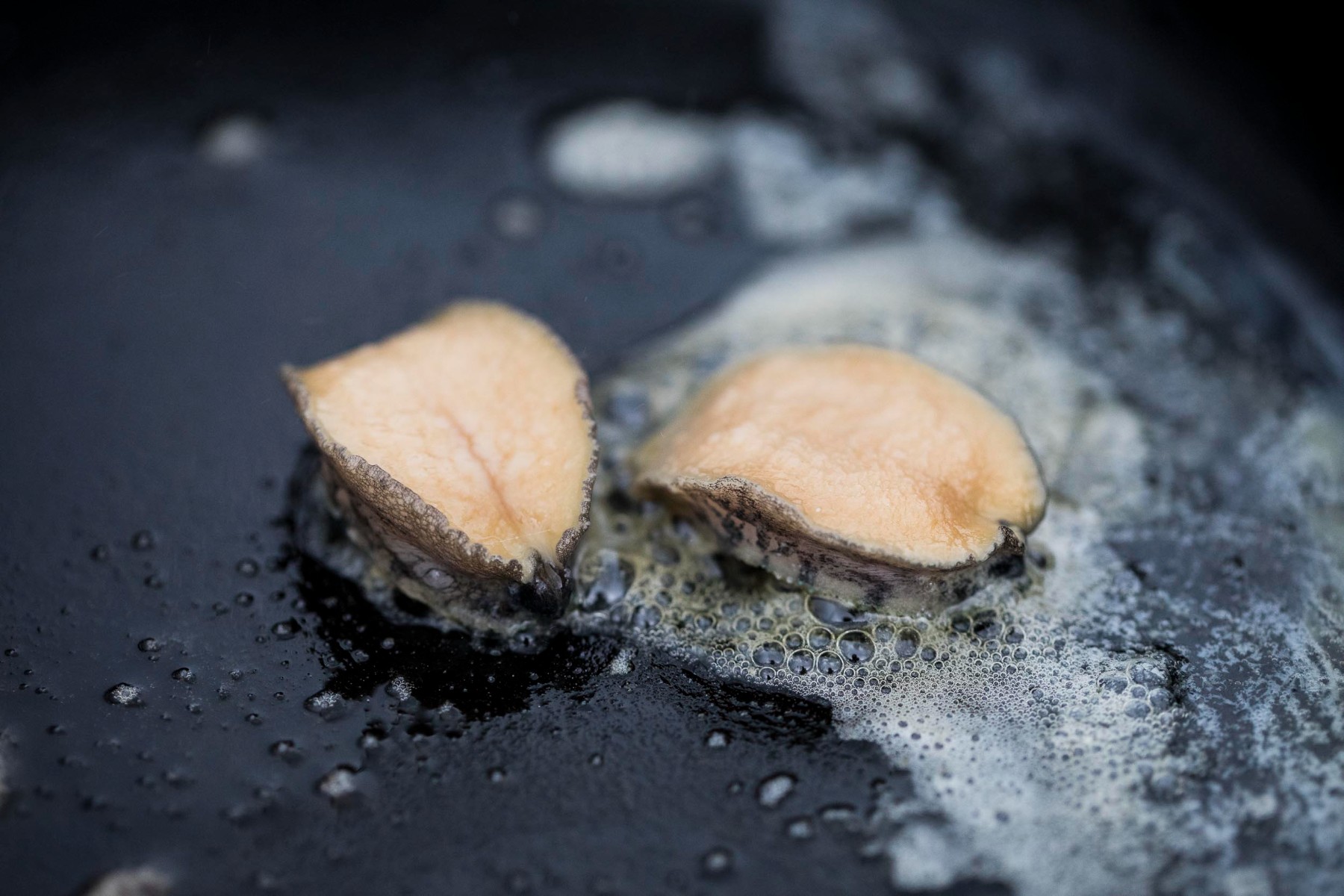 Abalone on the griddle