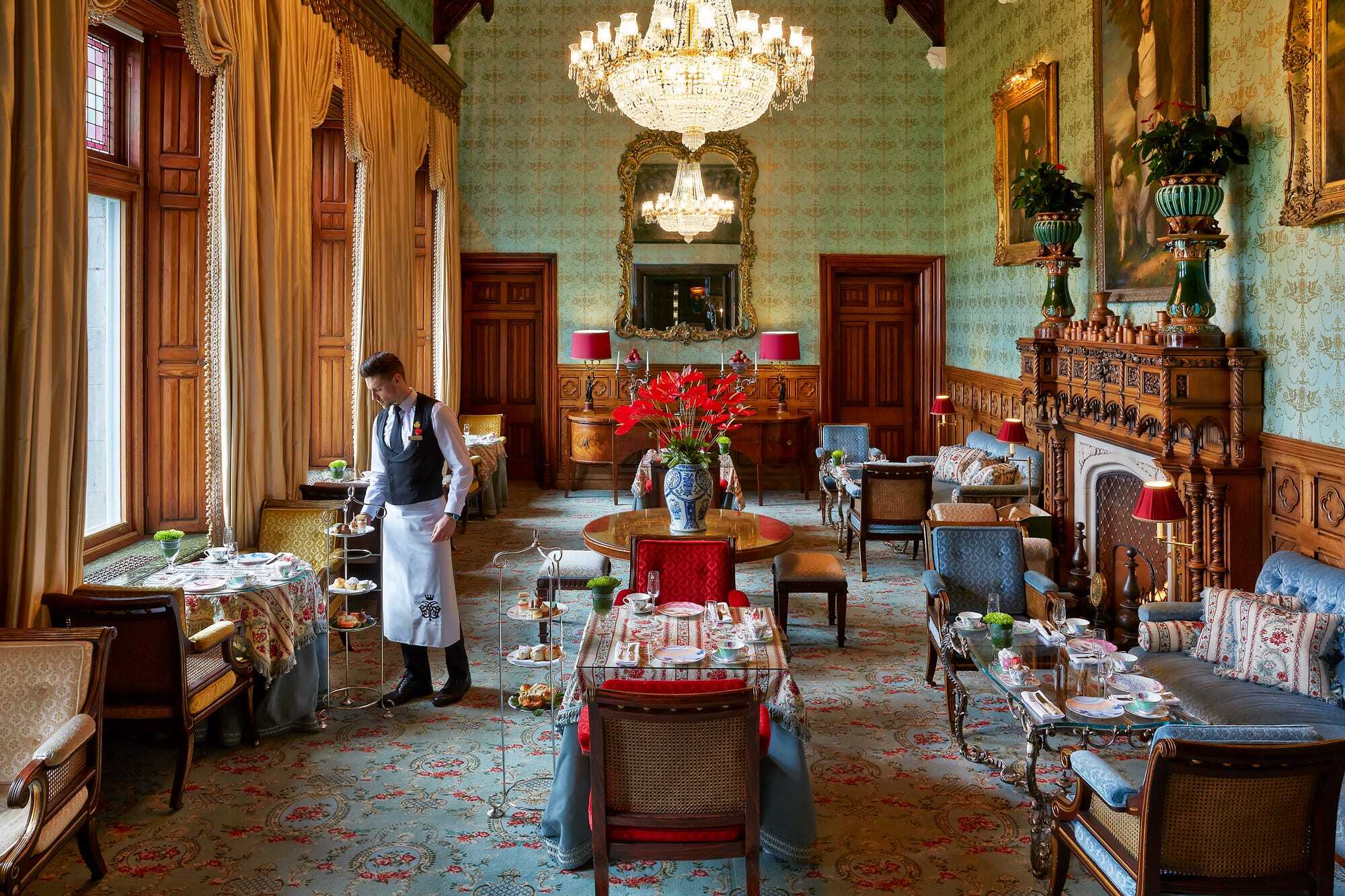 Guests can enjoy a delightful Afternoon Tea and Ireland's Ashford Castle in County Mayo
