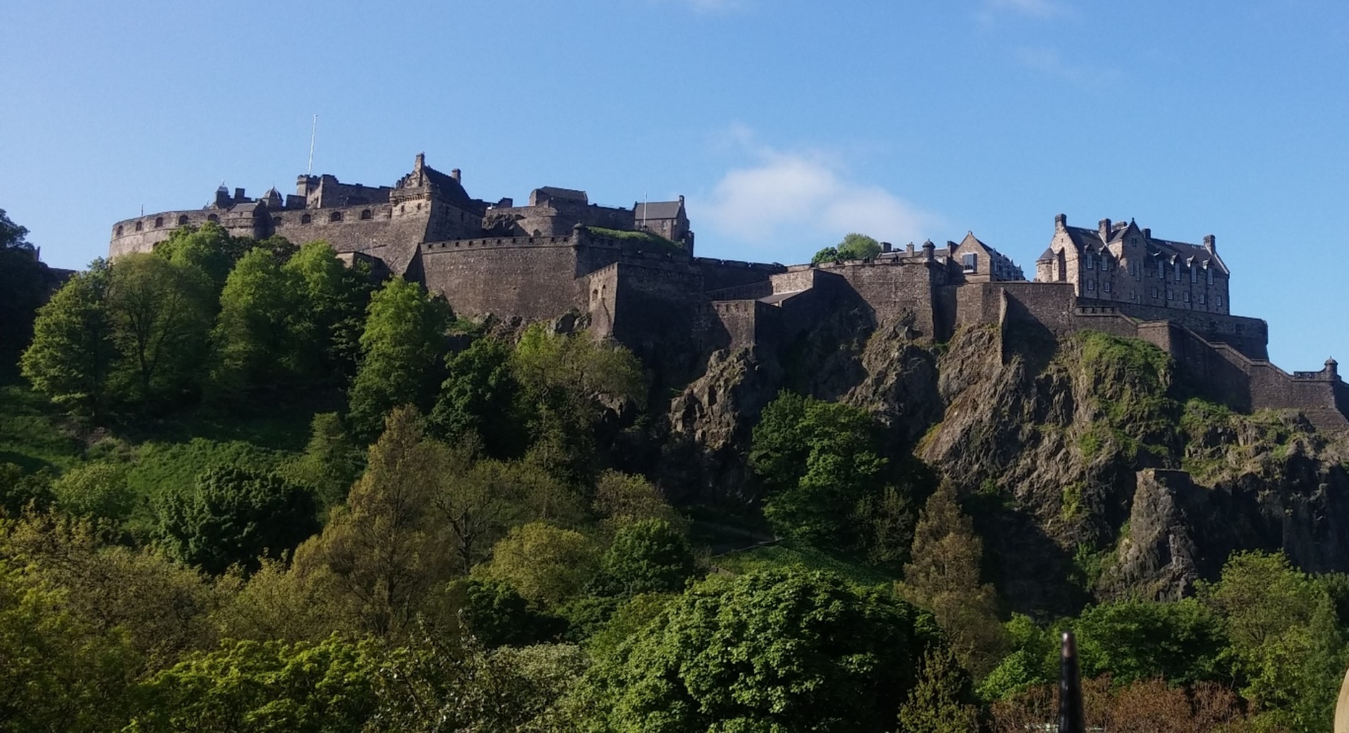 Exterior of Edinburgh Castle