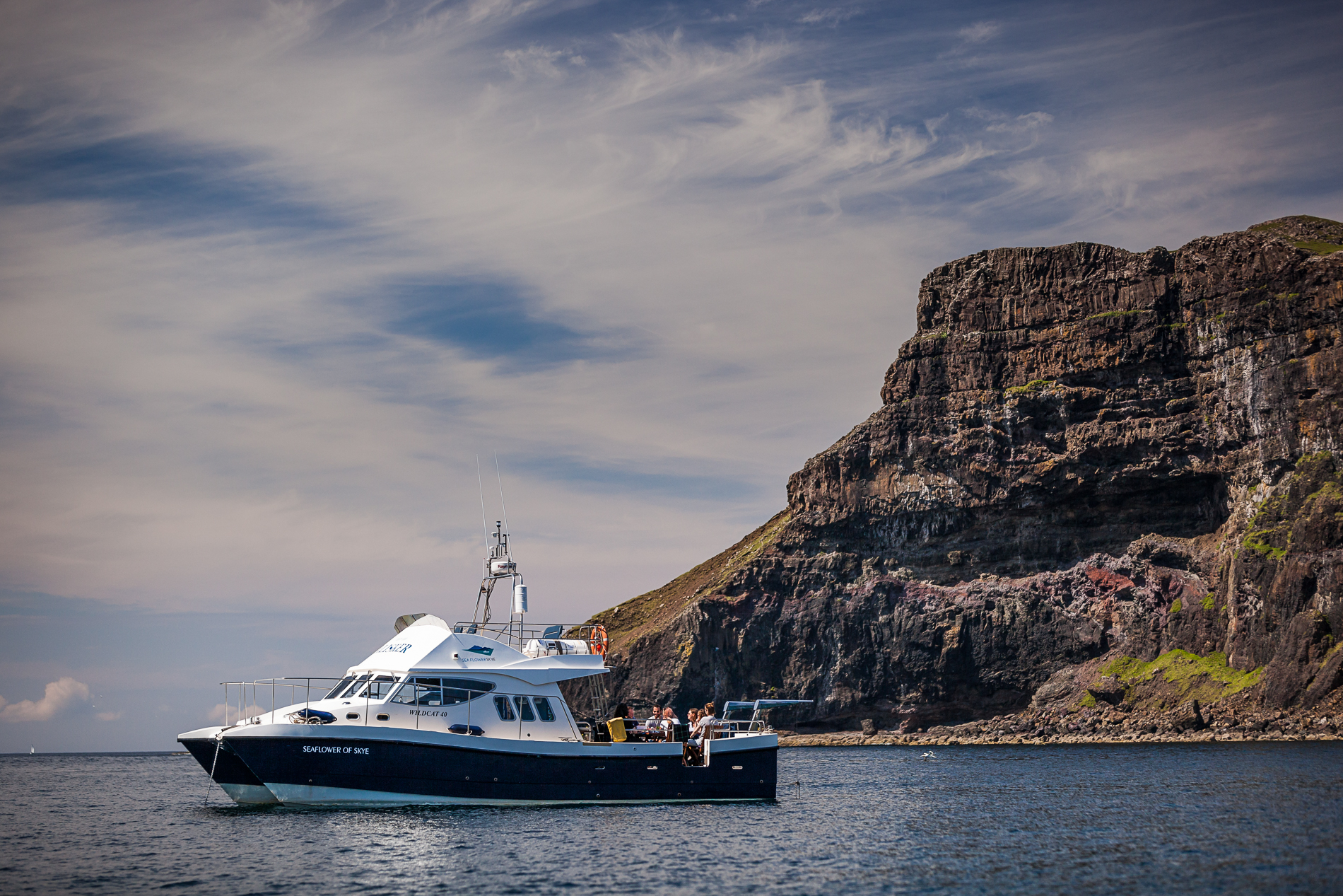 A seafood picnic experience on a Isle of Rona Cruise in Isle of Skye, Scotland