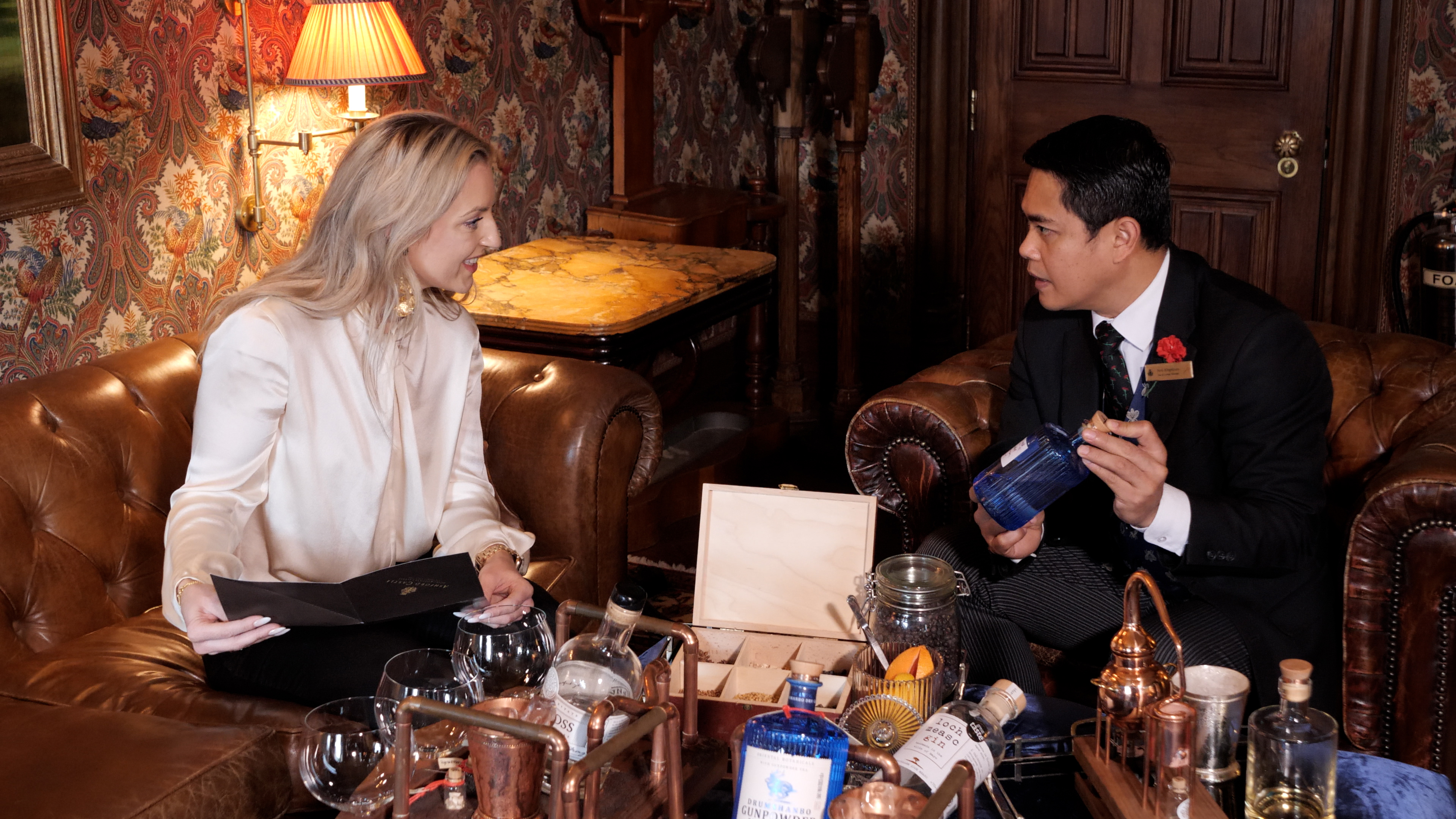 Compare fine gins from around the world with Ireland's Drumshambo Gin at the ultimate gin experience at Ashford Castle in Co. Mayo Ireland