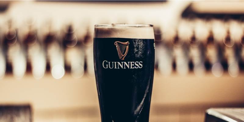 Pint of Guiness beer