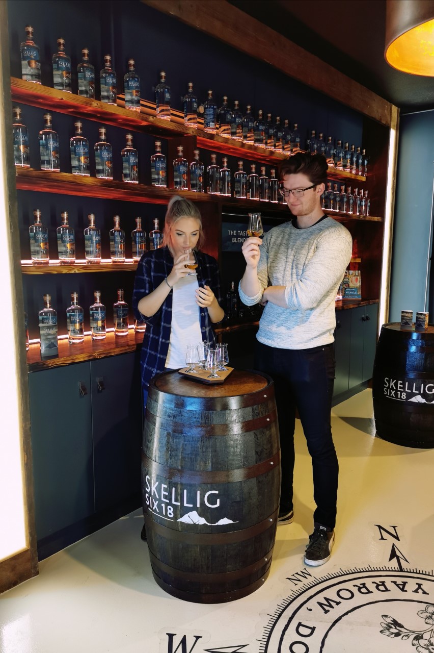 Gin tasting at Skellig Six18 Distillery