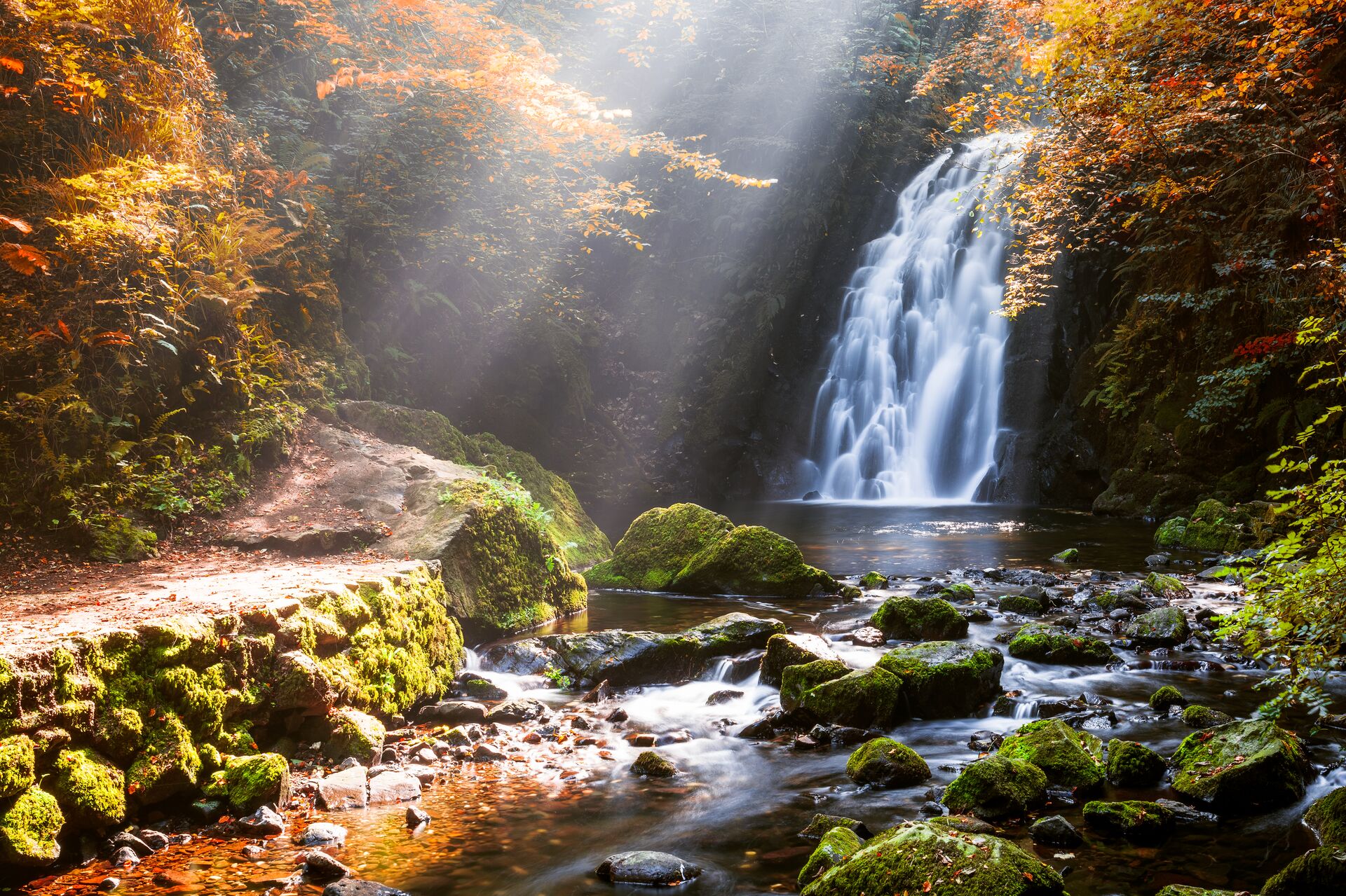 Glenoe Waterfall, County Antrim, Northern Ireland