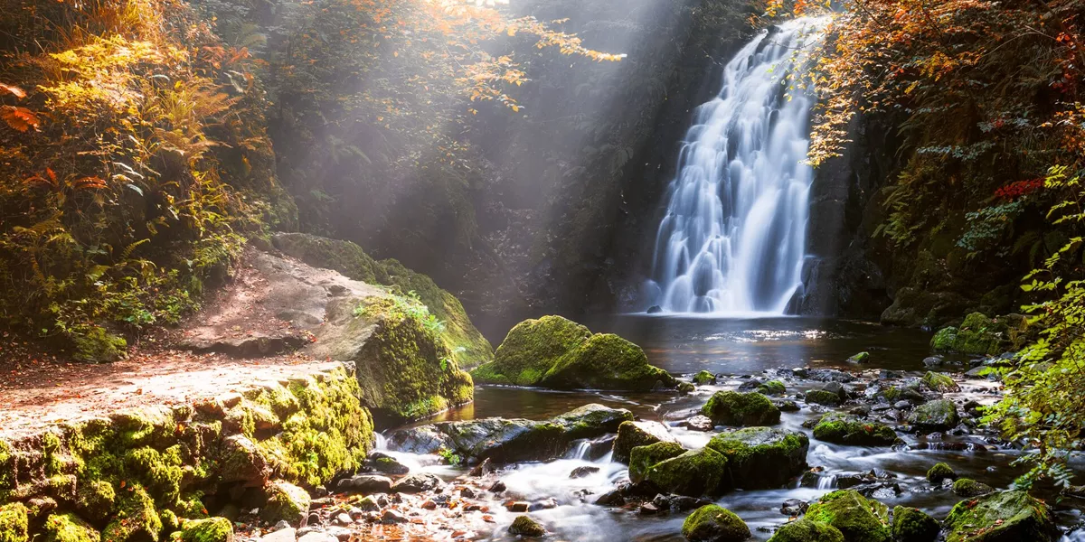 Glenoe Waterfall, County Antrim, Northern Ireland