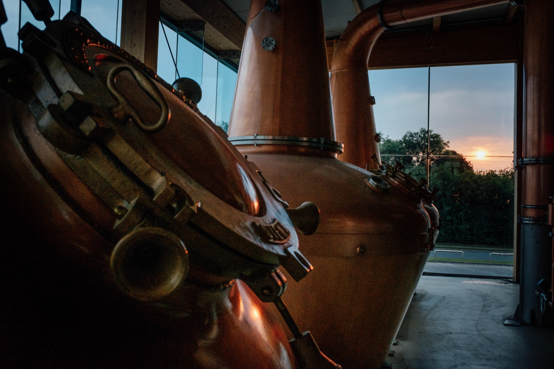Copper Whiskey Vats  on Dublin's Luxury Distillery Trail