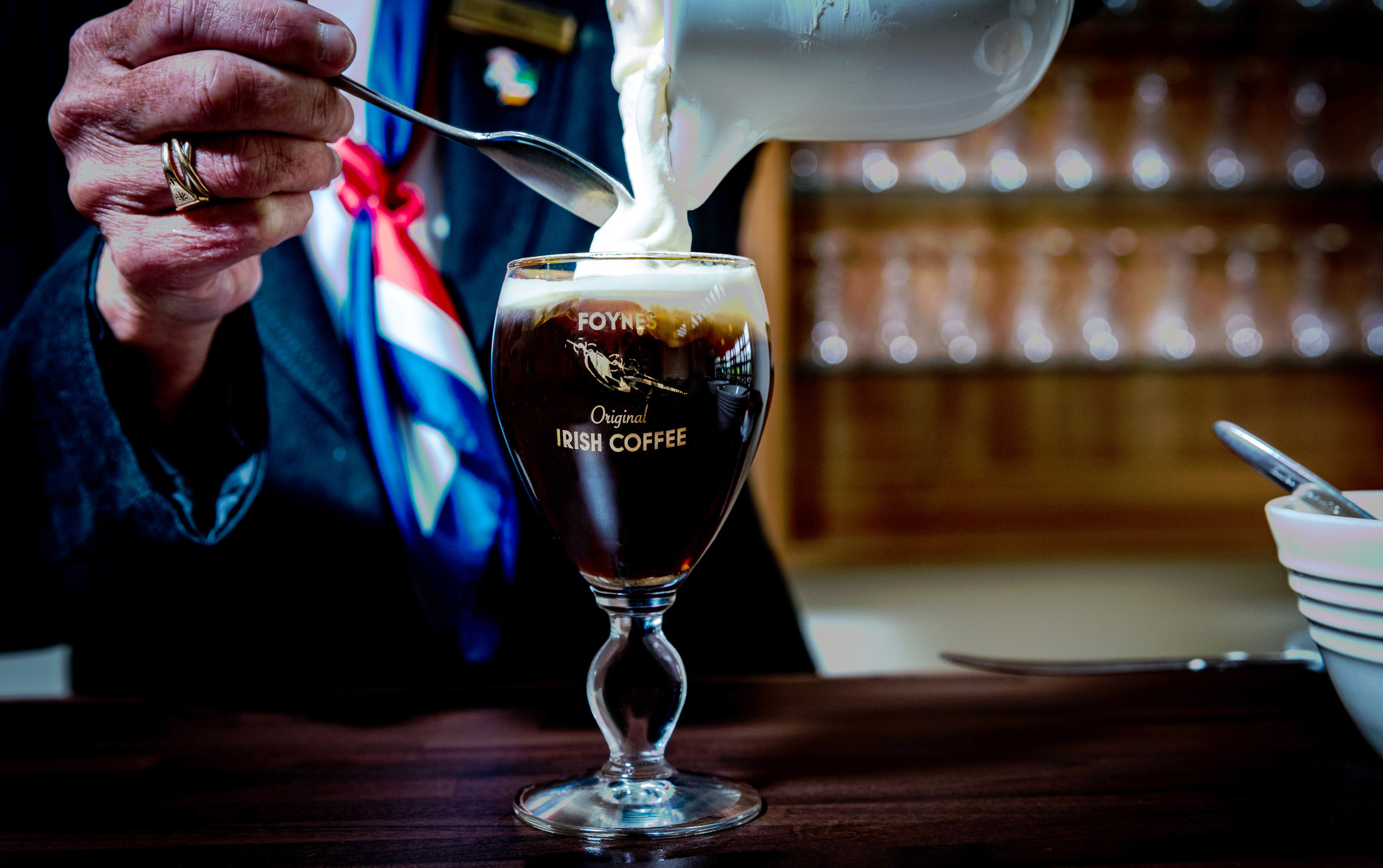 Taste a cup of Foynes Original or book a masterclass on how to prepare an Irish Coffee in Co. Limerick Ireland