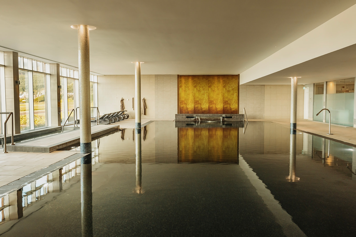 Interior swimming pool at Slieve Donard in Northern Ireland