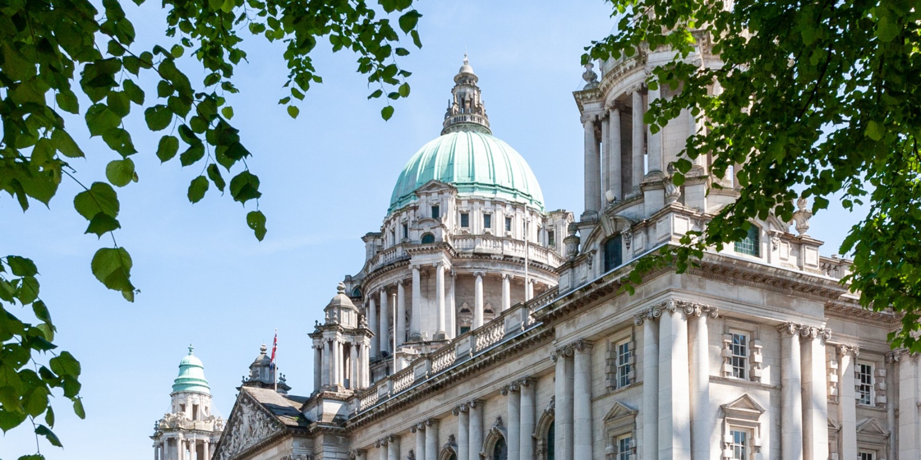 Old building with a green dome roof