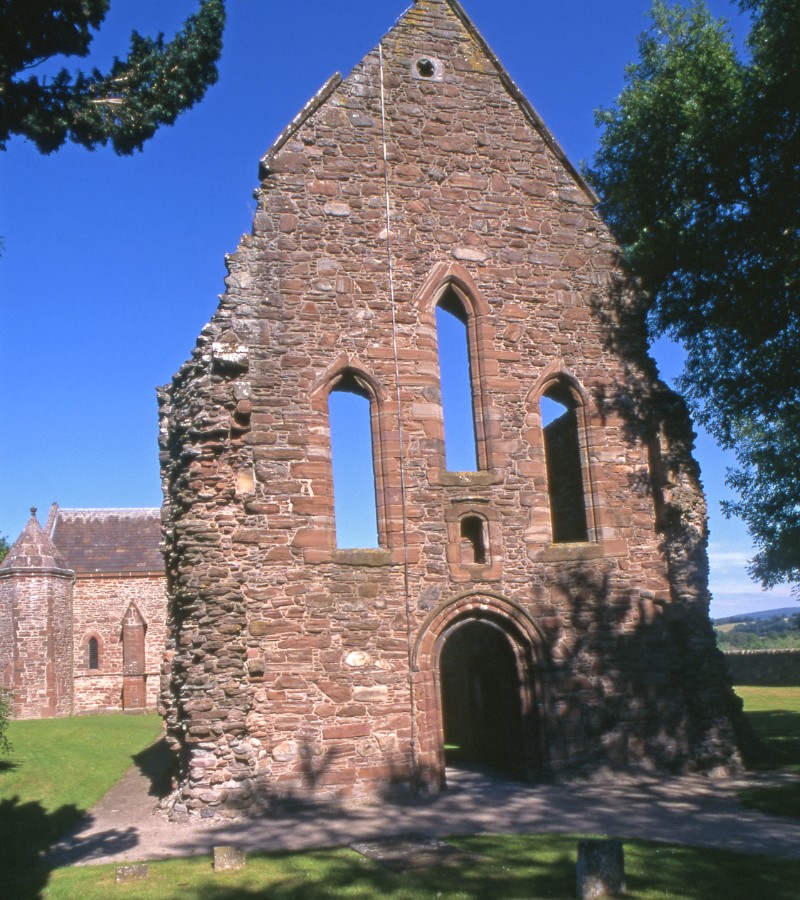 View on Beauly Priory on a sunny day