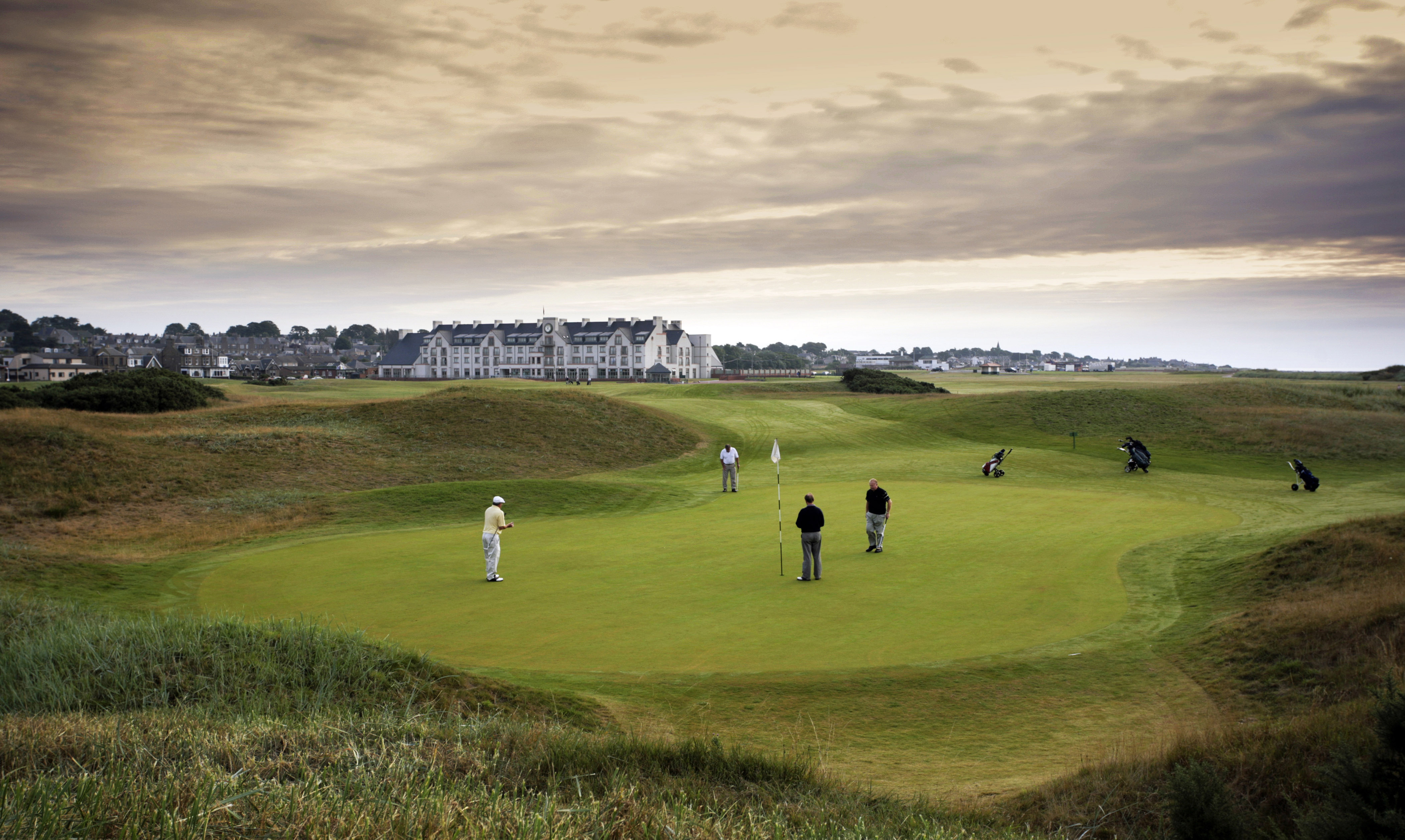 Carnoustie Golf Links in Scotland's Lowlands