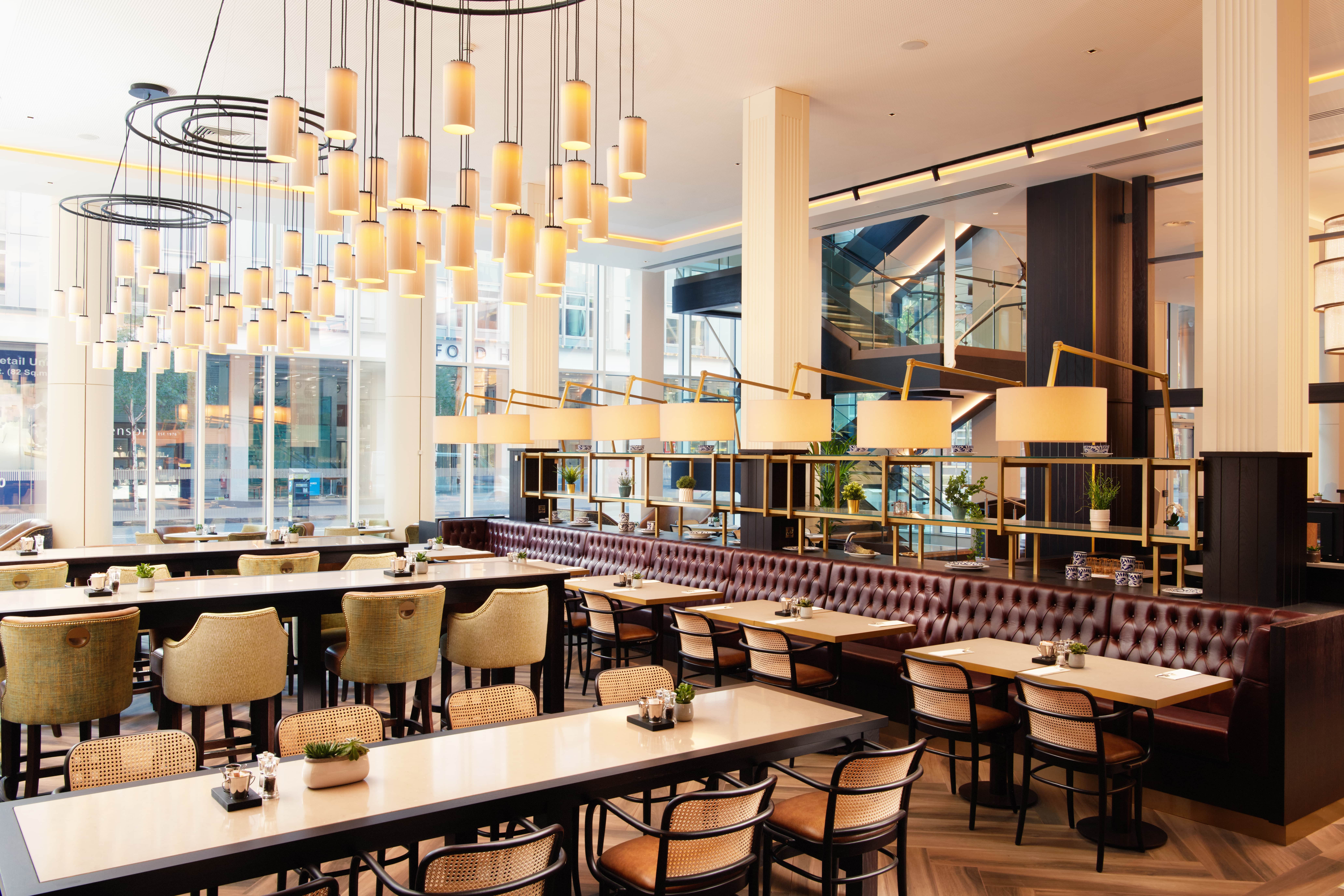 A cafe in Grand Central Hotel in Northern Ireland 